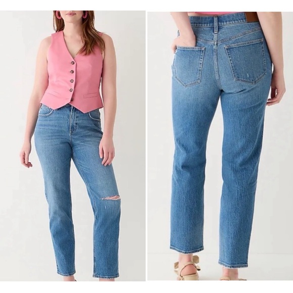 J. Crew Denim - J. Crew 90s Classic Straight Leg Jeans High Rise Size 29T 29 Tall